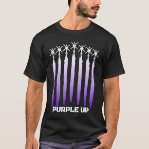 Camiseta Helicópteros Roxos Mês De Ruptura Militar De Crian