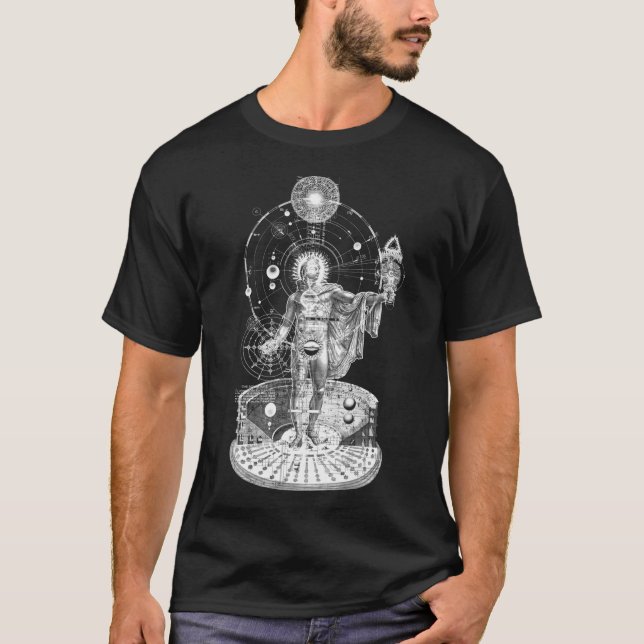 Camiseta Helios Godhead Macrocosmos Alchemy oculta sagrado (Frente)