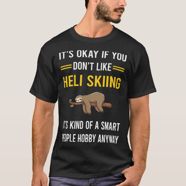 Camiseta Heliskiing Heliski - Esquiando Heli Skiing (Frente)