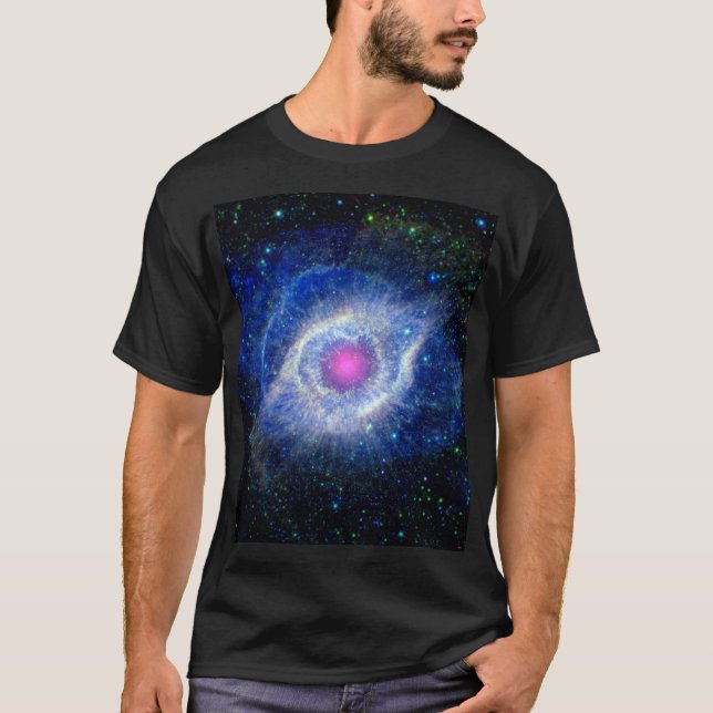 Camiseta Helix Nebula Ultraviolet Olho de Deus Foto do Espa (Frente)