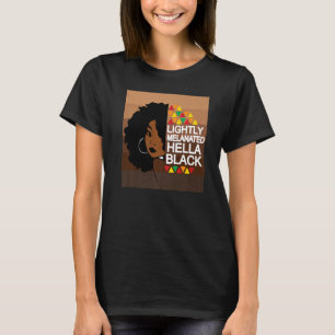 Camiseta Hella Black African American primitiva ligeirament