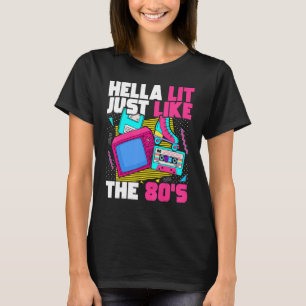 Camiseta Hella ficou igual aos anos 80 e 80 estética 1980 R