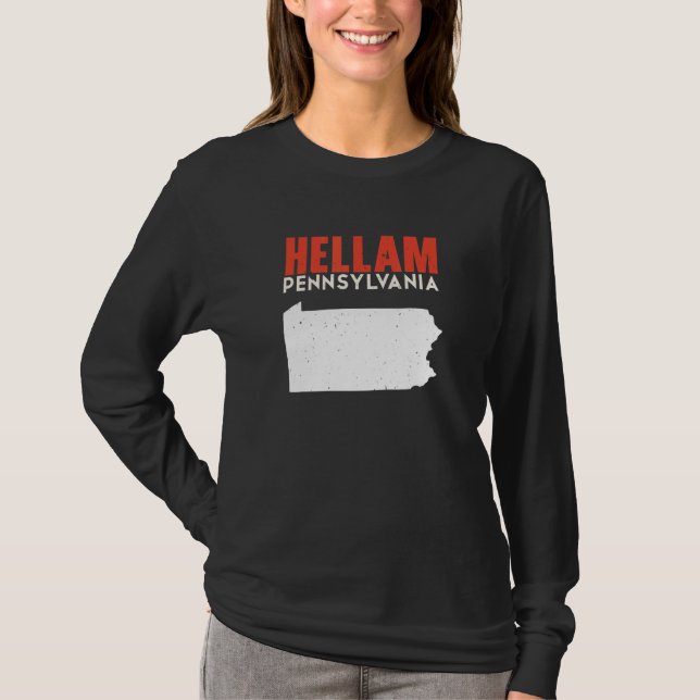 Camiseta Hellam Pennsylvania USA State America Travel (Frente)