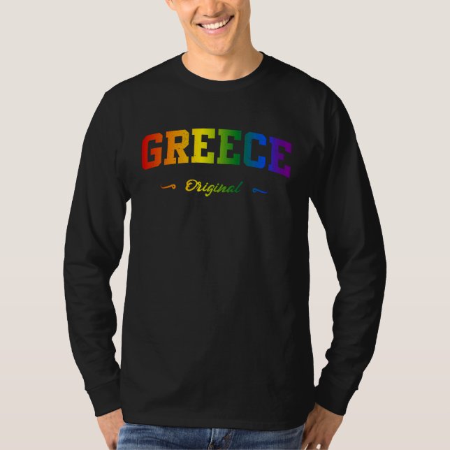 Camiseta Hellas Greece Sport LGBTQAI+ Souvenir Fan Item (Frente)
