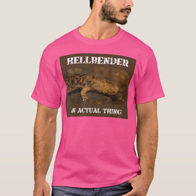 Camiseta Hellbender Funny Giant Salamander Wrong Animal Nam (Frente)