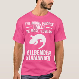 Camiseta Hellbender Salamander Ama Meu Anfíbio Salamander