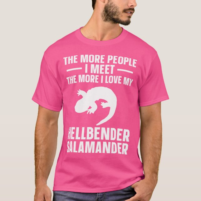 Camiseta Hellbender Salamander Ama Meu Anfíbio Salamander (Frente)