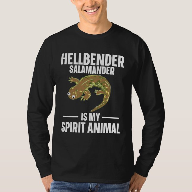 Camiseta Hellbender Salamander Is My Spirit Animal (Frente)