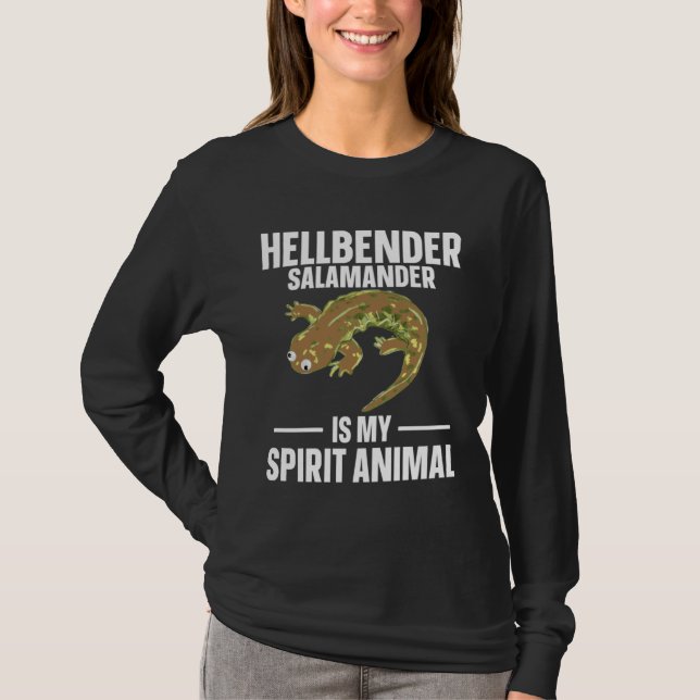 Camiseta Hellbender Salamander Is My Spirit Animal (Frente)