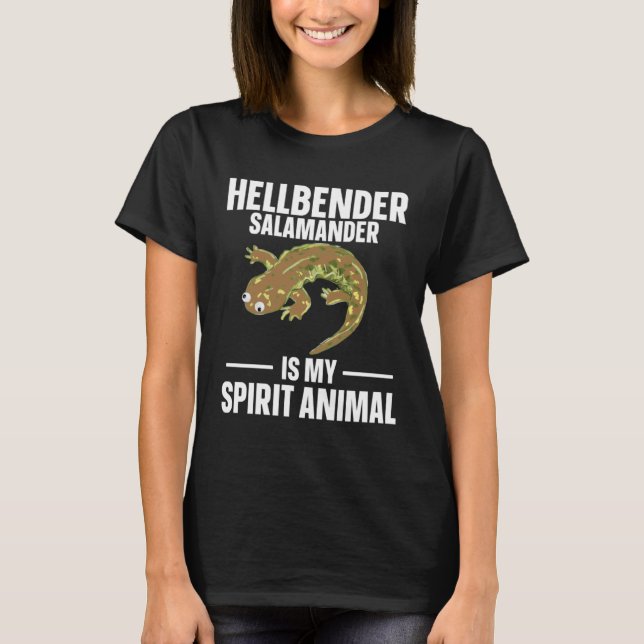Camiseta Hellbender Salamander Is My Spirit Animal (Frente)