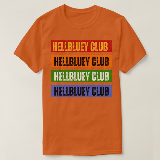 Camiseta hellbluey clube bluey (Frente do Design)