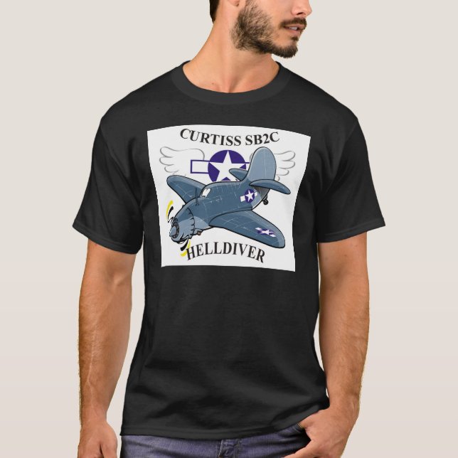 Camiseta helldiver dos curtiss sb2c (Frente)