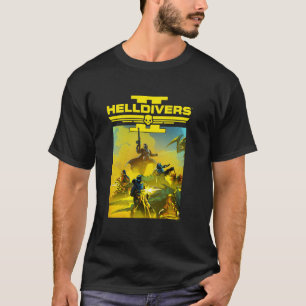Camiseta Helldivers 2 Sony Playstation Jogo de Vídeo Chave