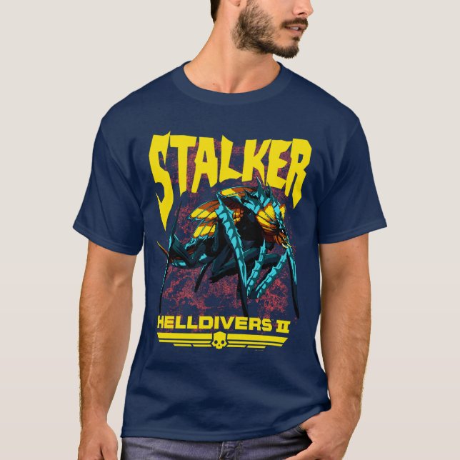 Camiseta Helldivers 2 Sony Playstation Jogo de Vídeo Stalke (Frente)
