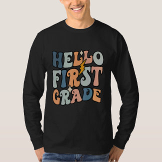 Camiseta Hello 1st Grade Happy First Day Back To School
