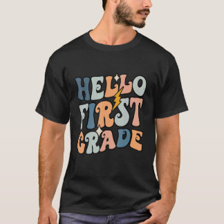 Camiseta Hello 1st Grade Happy First Day Back To School