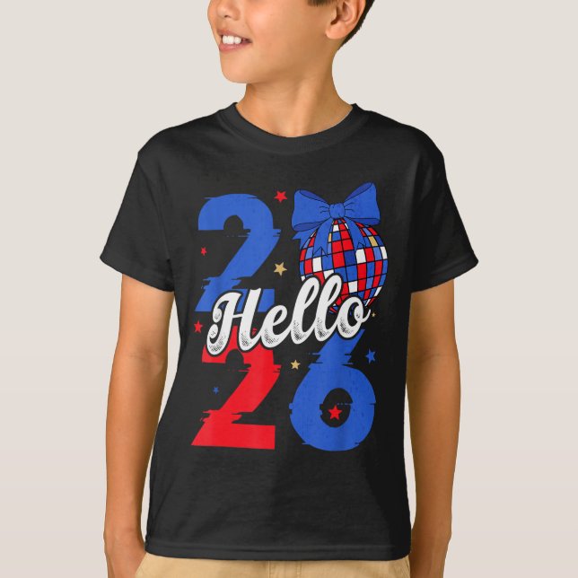 Camiseta Hello 2026 Happy New Year 2026 New Year's Eve Part (Frente)