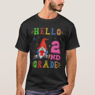 Camiseta Hello 2Nd Grade Gnome Back To School