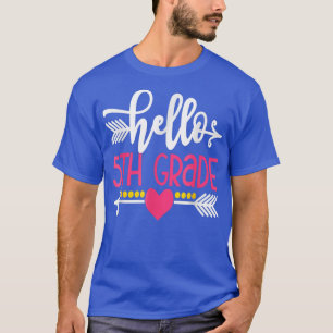 Camiseta Hello 5th Grade Teacher Back To School Fifth T-Shi