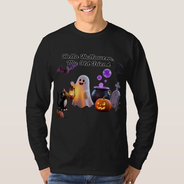 Camiseta Hello Halloween, My Old Friend (Frente)