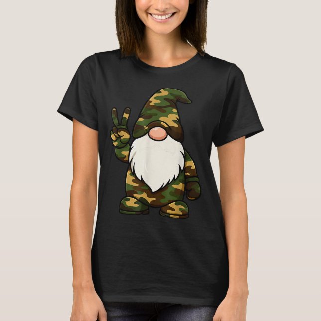 Camiseta Hello Hunting Season Christmas Camouflage Camo Gno (Frente)