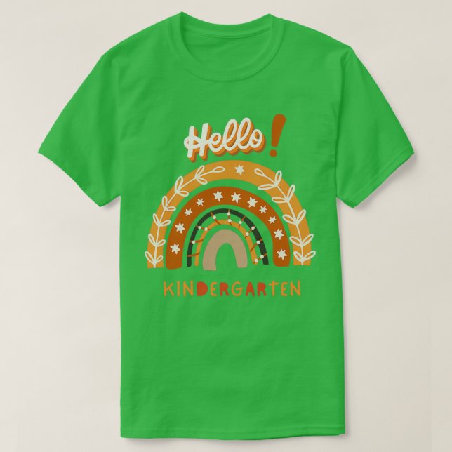 Camiseta Hello Kindergarten Back To School 2 (Frente do Design)