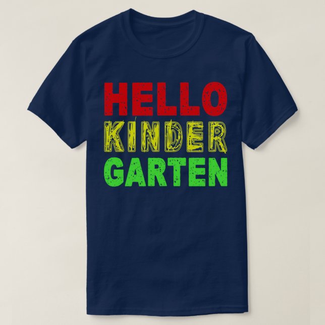 Camiseta hello Kindergarten Classic TShirt (Frente do Design)