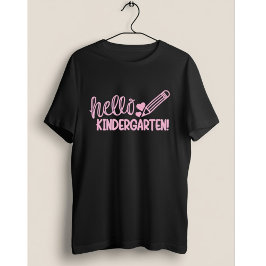 Camiseta Hello Kindergarten Pencil Cute Back to School Gift
