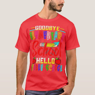 Camiseta Hello Middle School Graduation Elementary School (