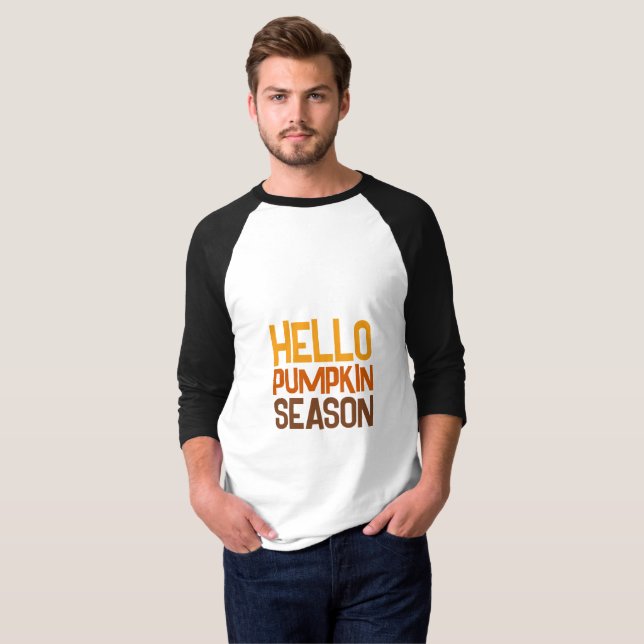 Camiseta Hello Pumpkin Season T-Shirt (Frente Completa)