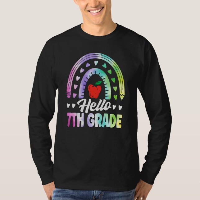 Camiseta Hello Seventh Grade Back To School 7th Grade Squad (Frente)