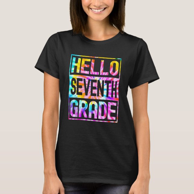 Camiseta Hello Seventh Grade Back to School 7th Grade Teach (Frente)