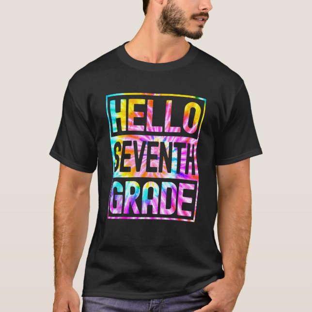 Camiseta Hello Seventh Grade Back to School 7th Grade Teach (Frente)
