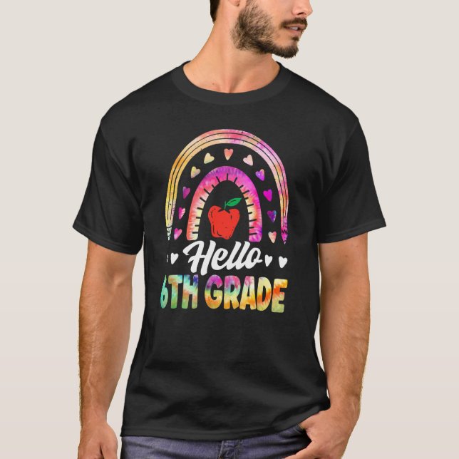 Camiseta Hello Sixth Grade Back To School 6th Grade Squad T (Frente)