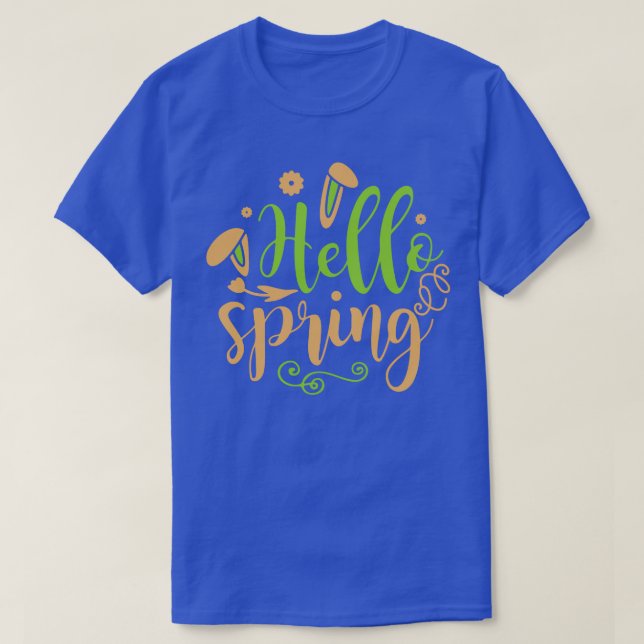Camiseta Hello Spring Bunny (Frente do Design)