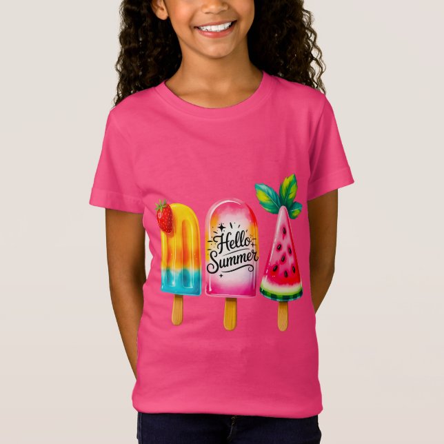 Camiseta Hello Summer  (Frente)