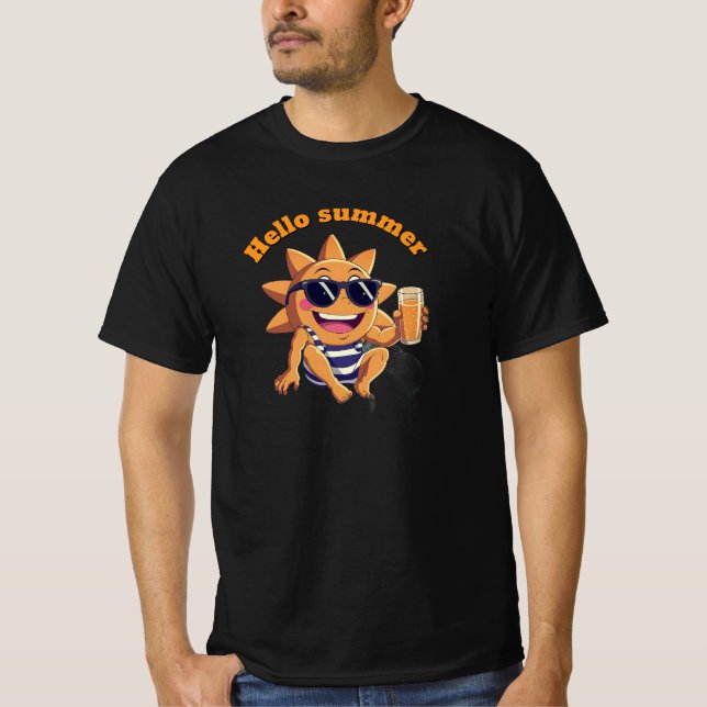 Camiseta Hello summer  baby bodysuit (Frente)