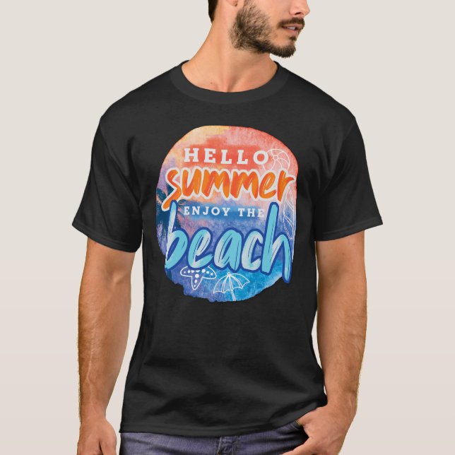 Camiseta Hello Summer Beach (Frente)
