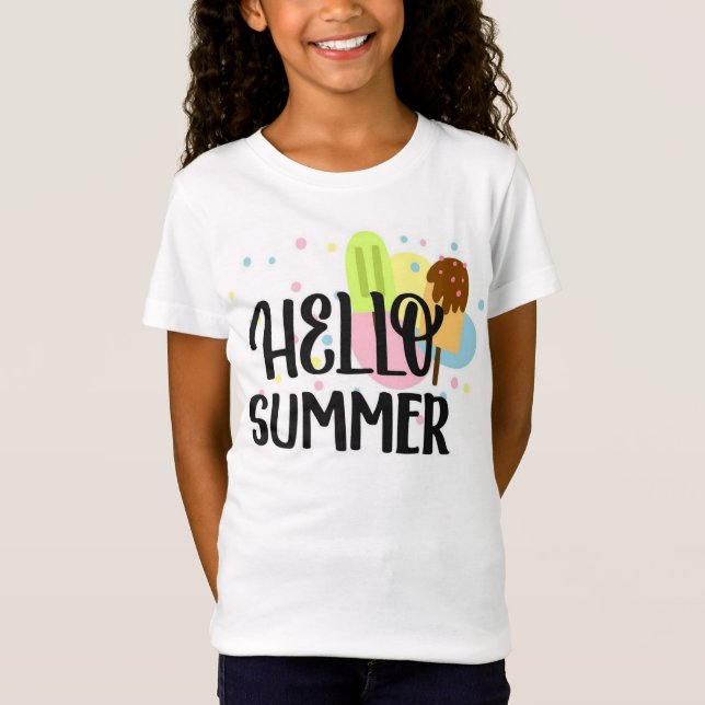 Camiseta Hello Summer T-Shirt (Frente)
