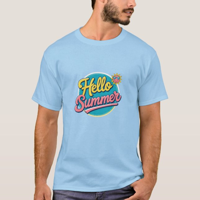 Camiseta Hello Summer T-Shirt (Frente)