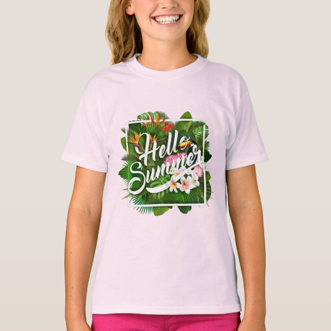 Camiseta Hello Summer T-Shirt (Frente)