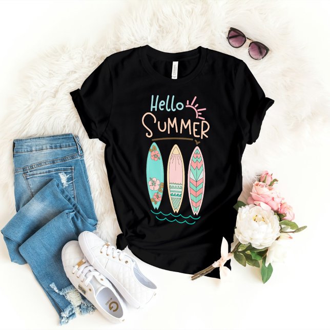 Camiseta Hello Summer Women's Beach Vibe (Criador carregado)