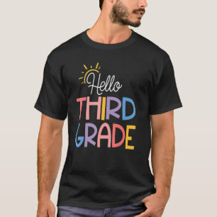 Camiseta Hello Third Grade 3rd Grade Teacher Back To Schoo