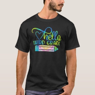 Camiseta Hello Third Grade Back To School 3rd Grade Teacher