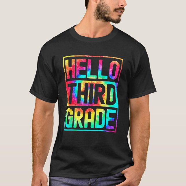 Camiseta Hello Third Grade Back to School 3rd Grade Teacher (Frente)