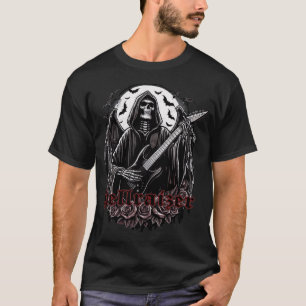 Camiseta HellRaizer Winged Reaper Tocando Violão com Morceg