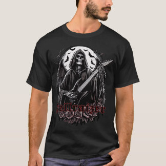 Camiseta HellRaizer Winged Reaper Tocando Violão com Morceg