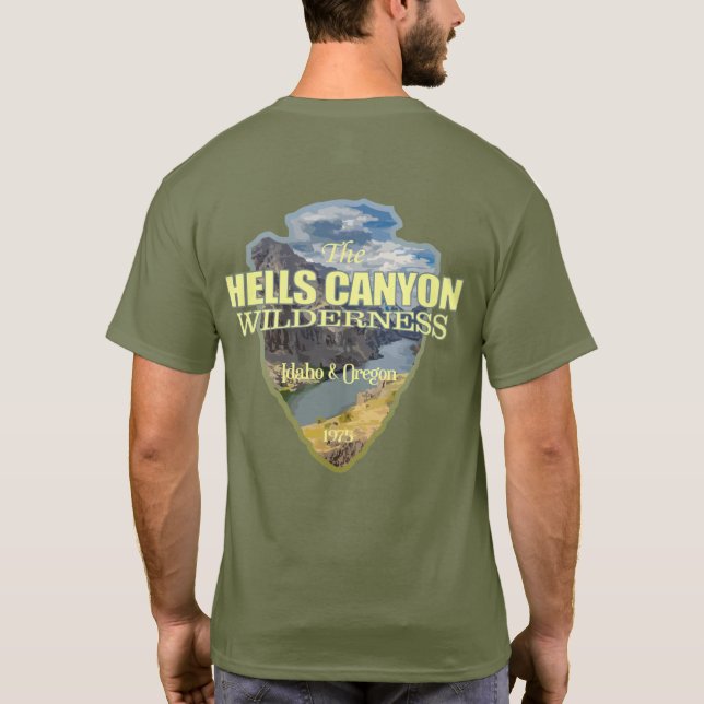 Camiseta Hells Canyon WA (seta) (Verso)