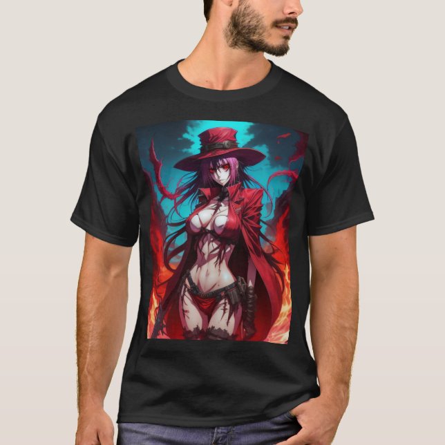 Camiseta Hellsing, o maior vampiro de anime fanart (Frente)
