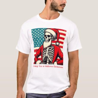 CAMISETA HELLUVA CHRISTMAS SKELETON